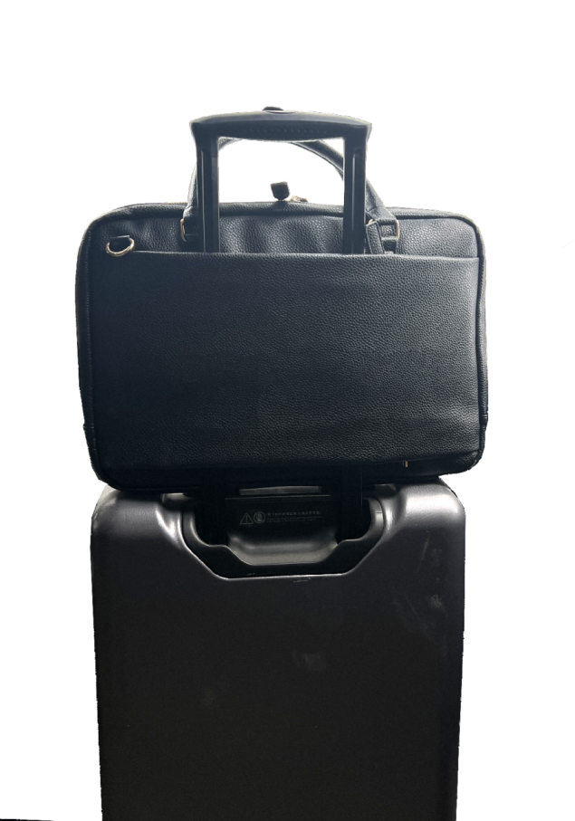 UNION 15.6" PU Leather Laptop Bag | Sleek Business Carry Case with Multi-Pockets