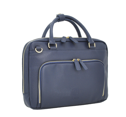 UNION 15.6" PU Leather Laptop Bag | Sleek Business Carry Case with Multi-Pockets
