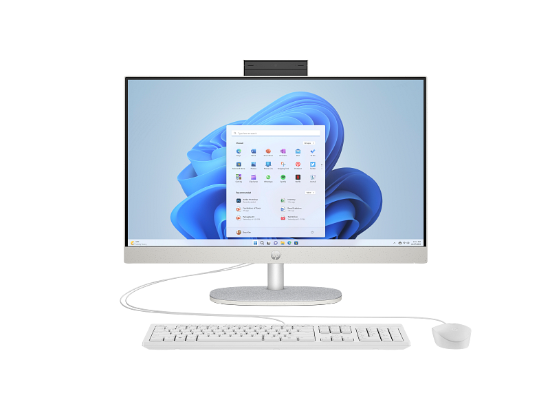 HP AIO 24-cr1026ne PC - 23.8" FHD 60Hz - Intel Core Ultra 7 155U -  8GB RAM - 1TB SSD - Shared - WIN 11 PRO K