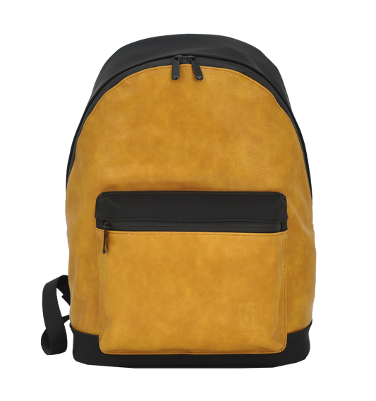 UNION 15.6″ PU Leather Backpack | Business Style | Water-Resistant | Padded Laptop Compartment