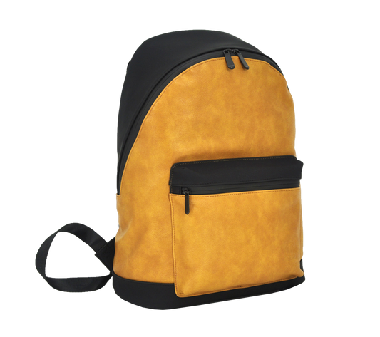 UNION 15.6″ PU Leather Backpack | Business Style | Water-Resistant | Padded Laptop Compartment