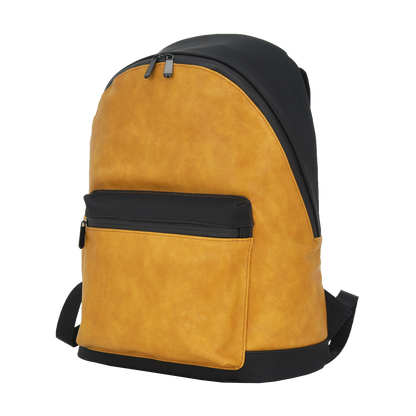 UNION 15.6″ PU Leather Backpack | Business Style | Water-Resistant | Padded Laptop Compartment
