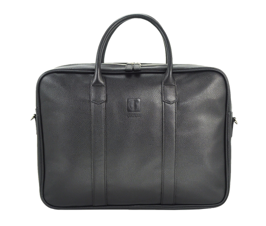 UNION 17.3" PU Leather Laptop Bag | Extra-Large Business Briefcase with Multi-Compartment Design