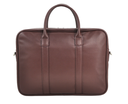 UNION 17.3" PU Leather Laptop Bag | Extra-Large Business Briefcase with Multi-Compartment Design
