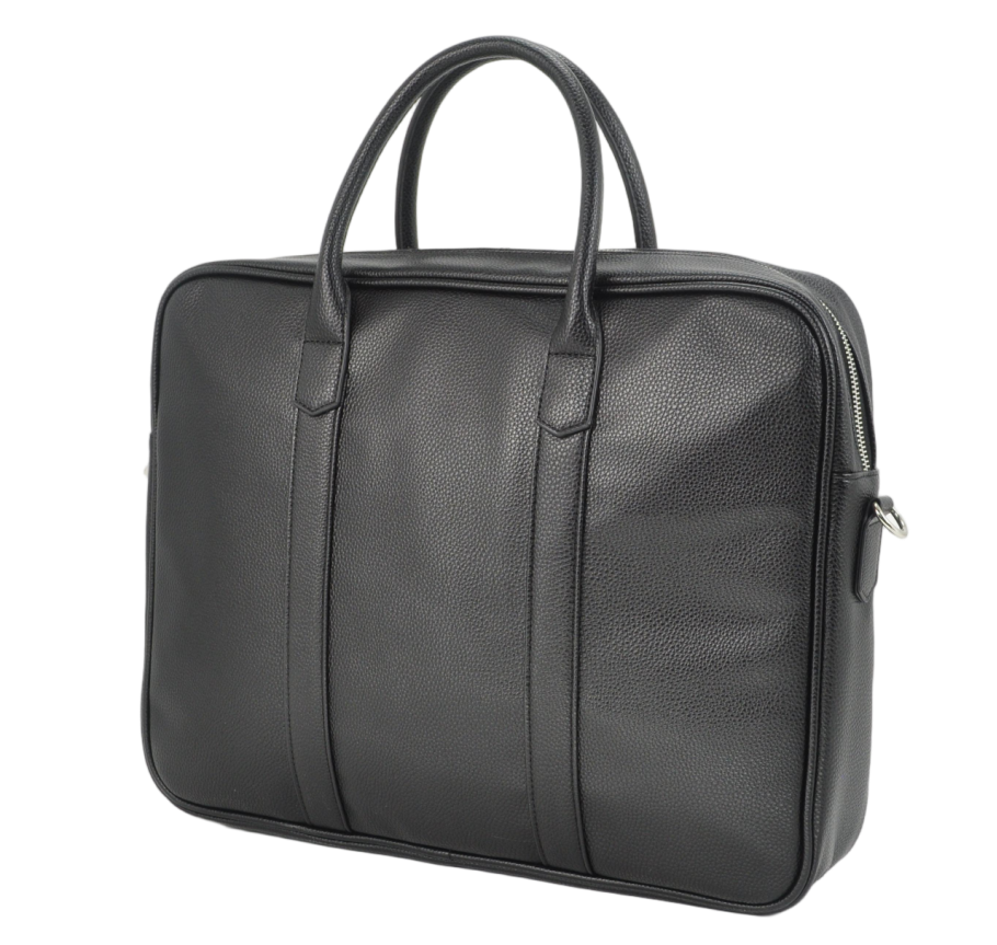 UNION 17.3" PU Leather Laptop Bag | Extra-Large Business Briefcase with Multi-Compartment Design