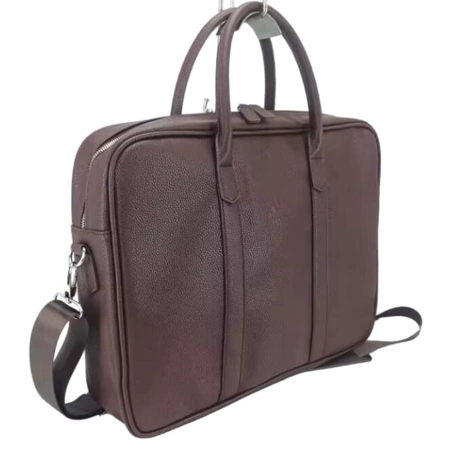UNION 17.3" PU Leather Laptop Bag | Extra-Large Business Briefcase with Multi-Compartment Design
