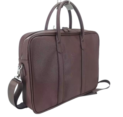 UNION 17.3" PU Leather Laptop Bag | Extra-Large Business Briefcase with Multi-Compartment Design