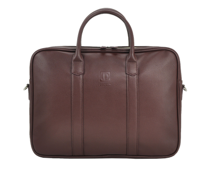 UNION 17.3" PU Leather Laptop Bag | Extra-Large Business Briefcase with Multi-Compartment Design