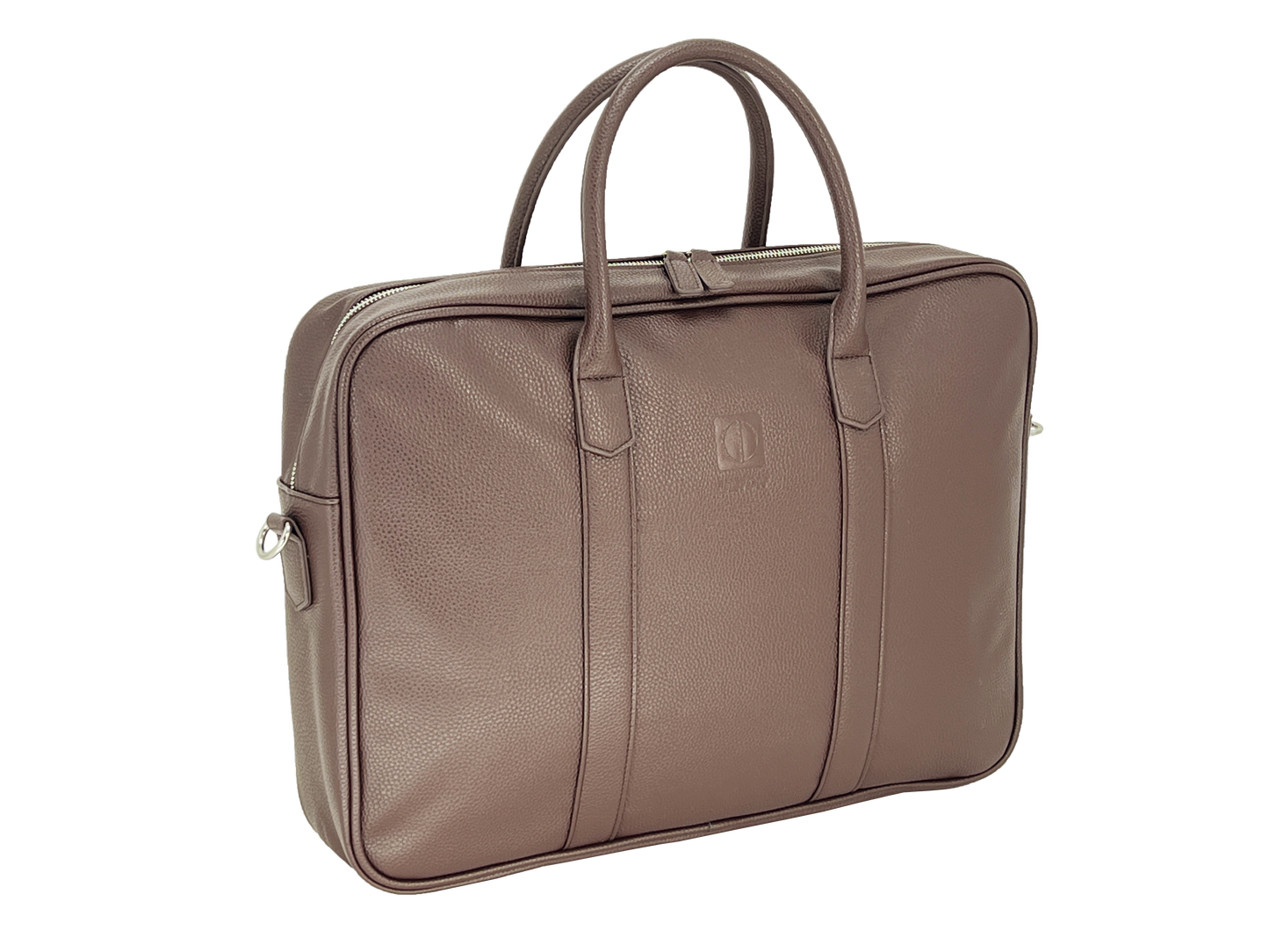 UNION 17.3" PU Leather Laptop Bag | Extra-Large Business Briefcase with Multi-Compartment Design | Coffee Brown