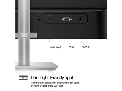 HP Series 5 24″ (23.8″) FHD Height-Adjust IPS Monitor – 100 Hz, 99 % sRGB, 300 cd/m², Eyesafe Certified