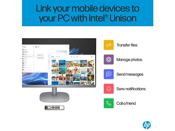 HP OmniStudio X All-in-One Desktop Next Gen AI 27-cs0000t PC | 27" FHD 60Hz Touch Screen | Intel Core Ultra 7 256V | 16GB RAM | 1TB SSD | Shared | WIN 11