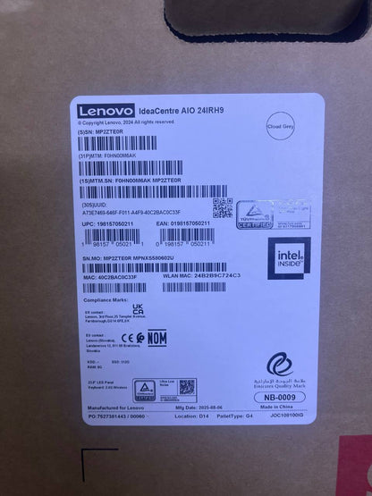 All in One Lenovo IdeaCentre 24IRH9 | (M6AK) | Intel Core i5-13420H | RAM 8GB | SSD 512GB | Intel UHD Graphics | 24 FHD IPS Touch | Black