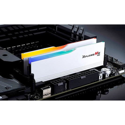 G.SKILL Ripjaws M5 RGB DDR5 64GB (2x32GB) 6000MHz CL36 | XMP & EXPO | White