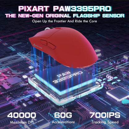 ATTACK SHARK X1 Tri-mode Gaming Mouse | Red