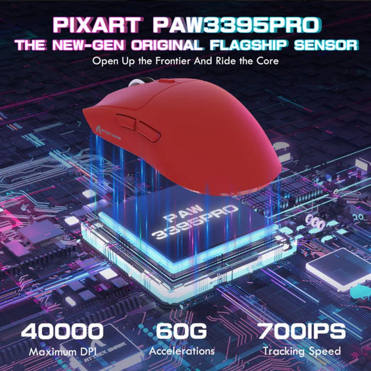 ATTACK SHARK X1 Tri-mode Gaming Mouse | Red