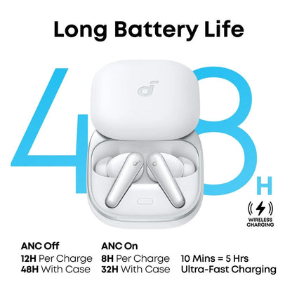 Anker soundcore Liberty 5 Noise-Cancelling Earbuds | White