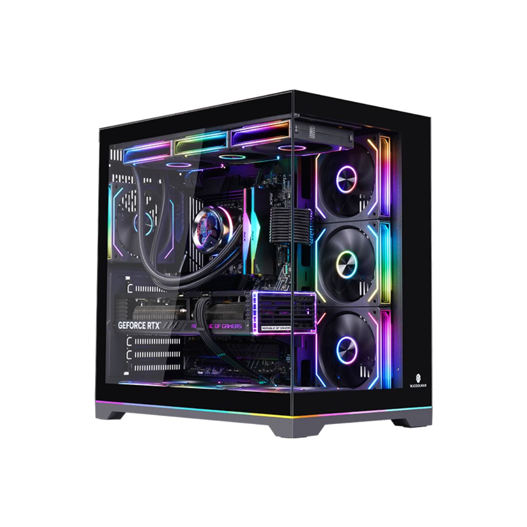 Wjcool Man ROBIN II PLUS SCAR 4 Fan Mid Tower Case | Black