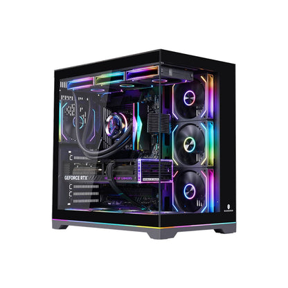 Wjcool Man ROBIN II PLUS SCAR 4 Fan Mid Tower Case | Black