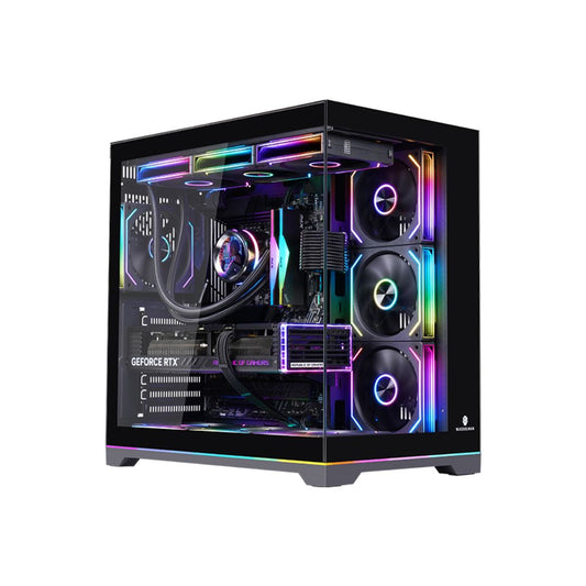 Wjcool Man ROBIN II PLUS SCAR 4 Fan Mid Tower Case | Black