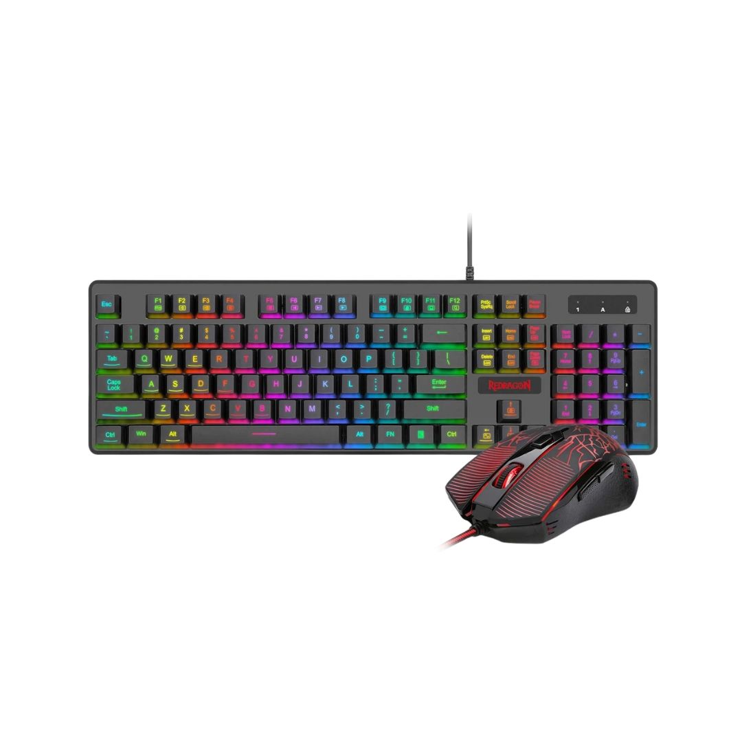 Redragon S107-BA Gaming Keyboard & Mice Combo Wired | Black