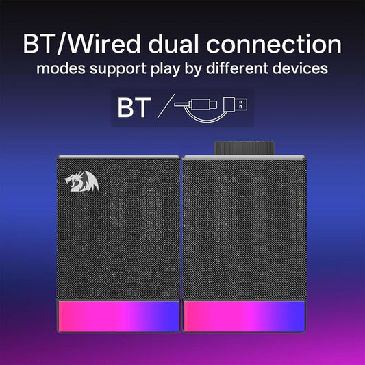 Redragon Glyph GS517 RGB Wireless Desktop Speakers