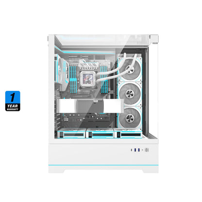 DarkFlash DY450L Pro Mid Tower Case | White