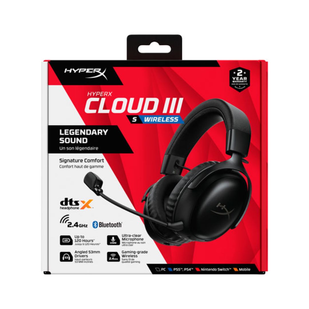 HyperX Cloud III S Wireless Gaming Headset | Black
