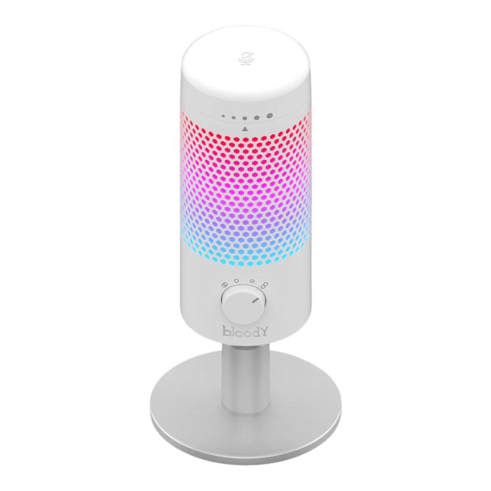 Bloody GM50 Pro USB Streaming Microphone | 4 Polar Patterns | RGB Lighting | Tap-to-Mute | High-Fidelity Sound for PC | Mac & Consoles