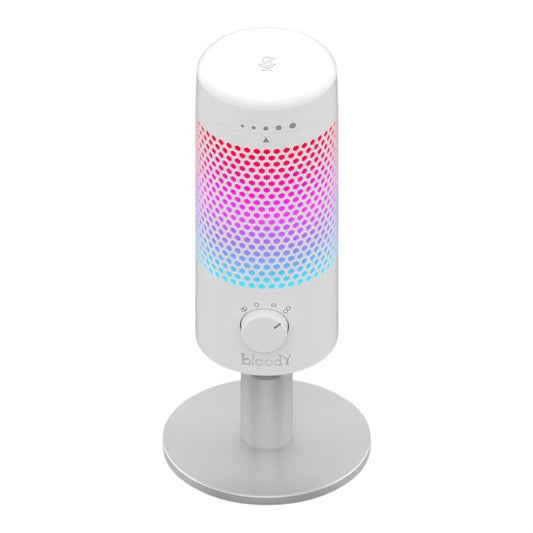 Bloody GM50 Pro USB Streaming Microphone | 4 Polar Patterns | RGB Lighting | Tap-to-Mute | High-Fidelity Sound for PC | Mac & Consoles