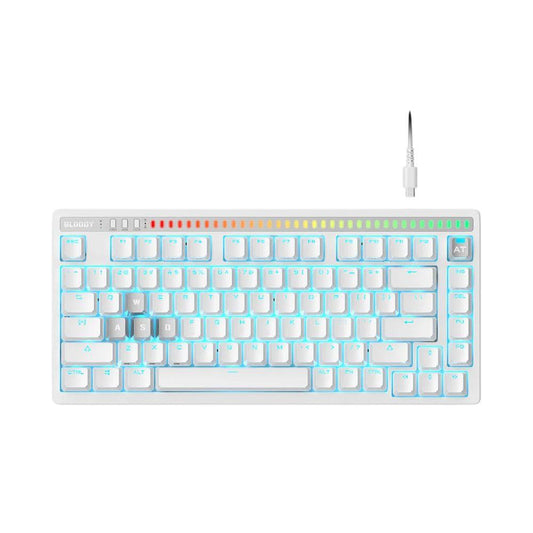 Bloody AT75 Alpha-Optical Switch 75% Gaming Keyboard | Adjustable Actuation | RGB | PBT/Magnesium Keycaps
