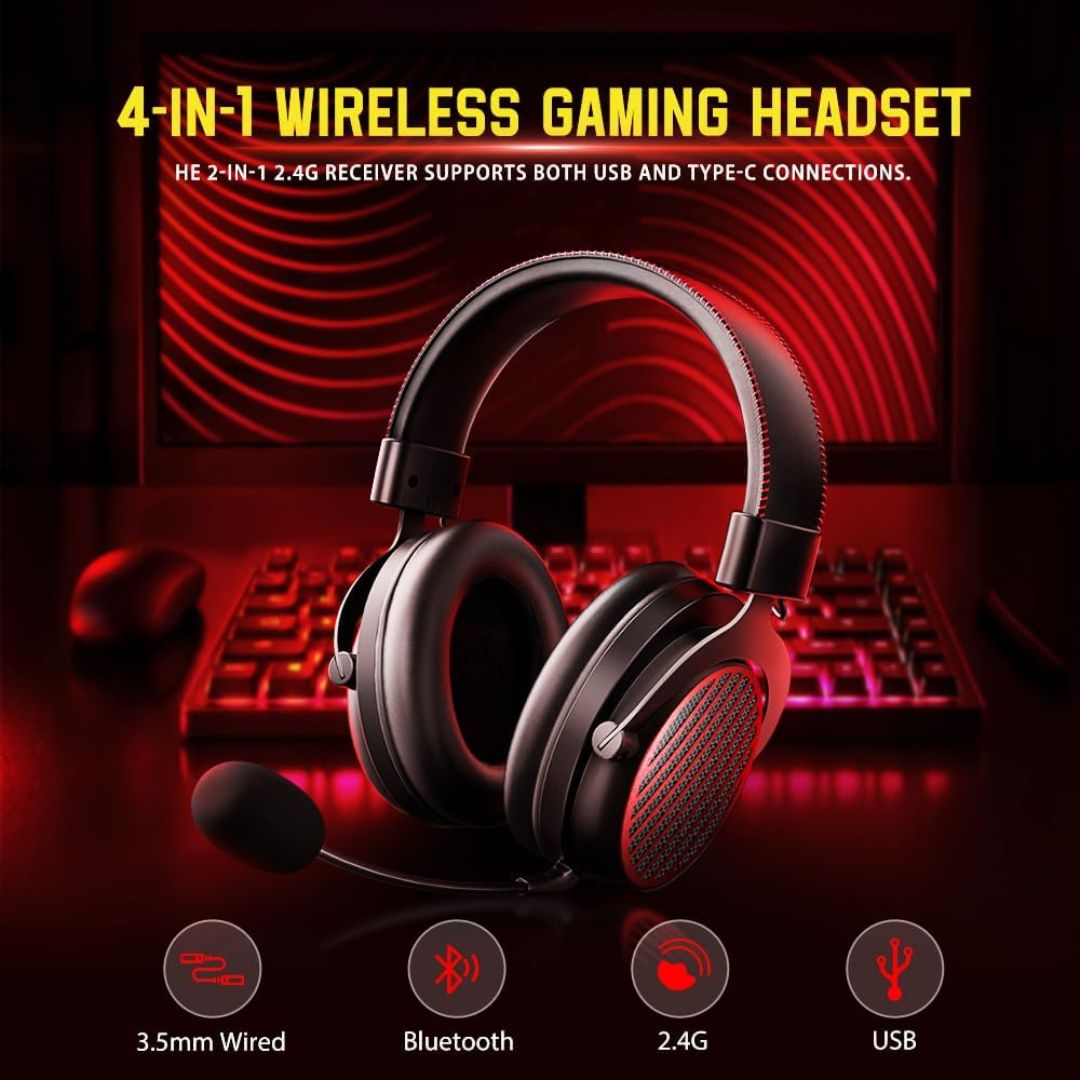 Redragon LUNA H540 Pro Wireless Headset | Black