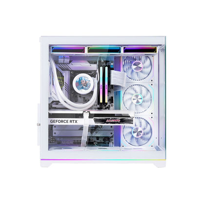 Wjcool Man ROBIN II PLUS SCAR 4 Fan Mid Tower Case | White