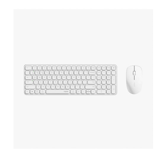 Combo Kit Rapoo 9320M Wireless Keyboard and Mouse | White