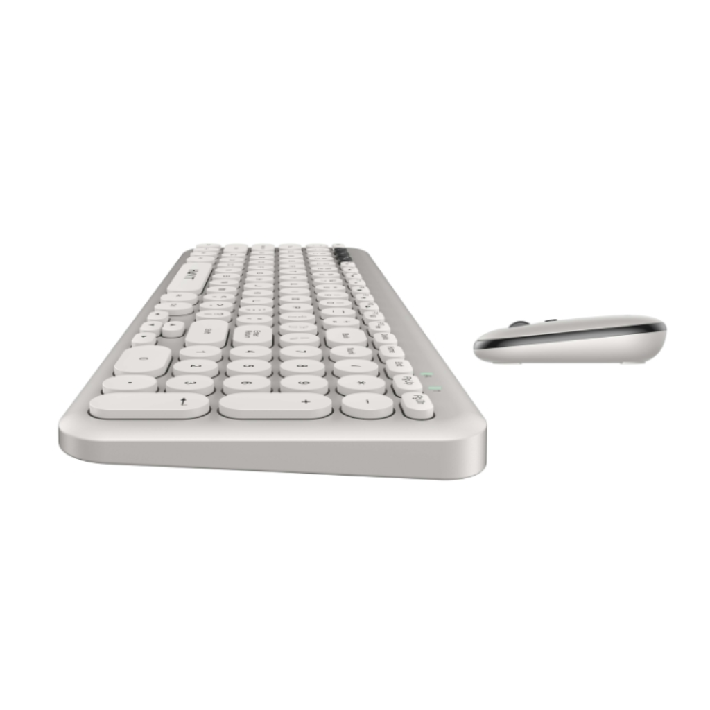 Havit KB254GCM Wireless Keyboard & Mouse Combo | Light Gray (English Layout)