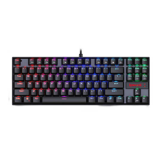 Redragon K552-RGB | Kumara | 80% | Wired | Red Switches | Black