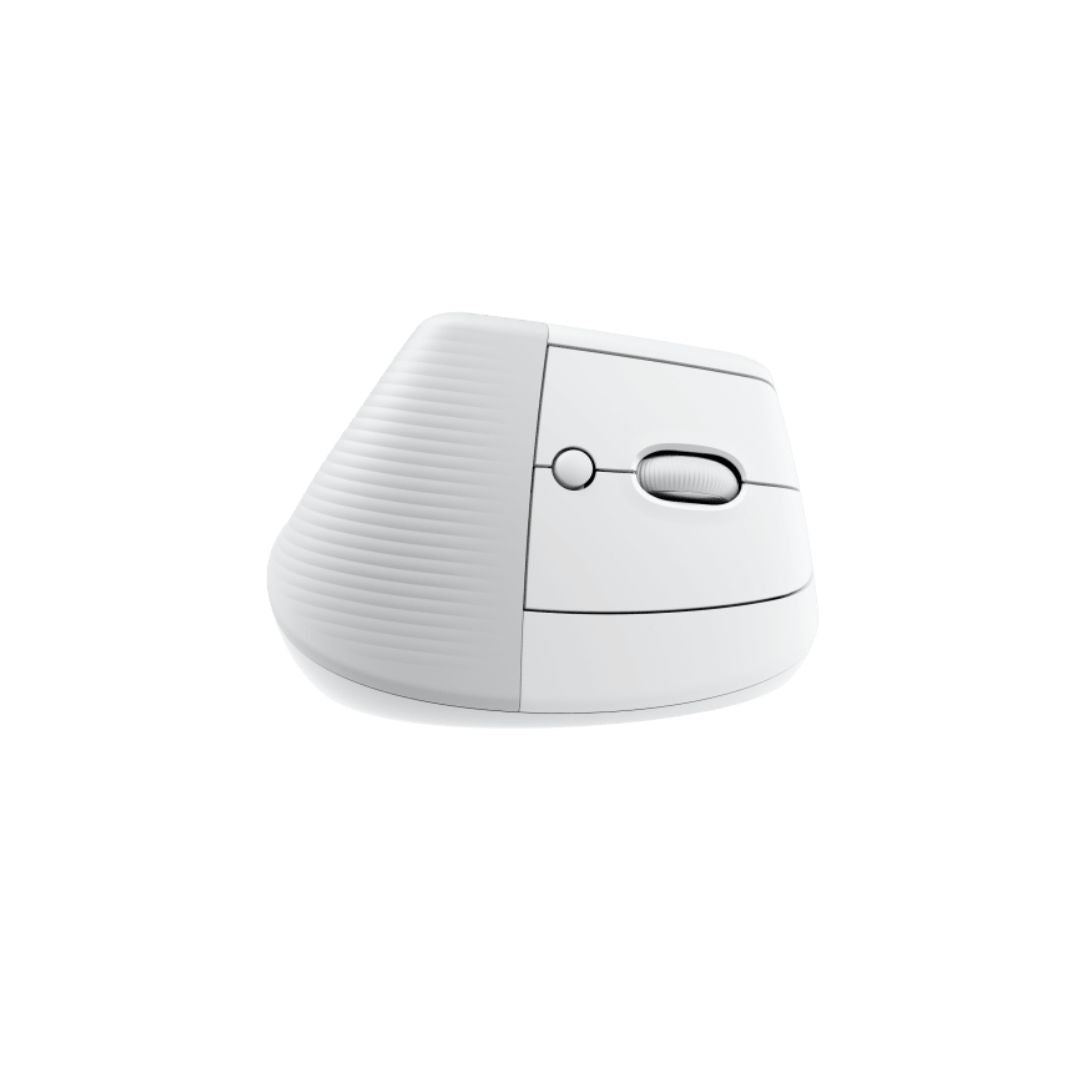 Logitech Lift Vertical Ergonomic | Bluetooth | Wireless Mouse | White