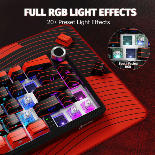 ATTACK SHARK X65 PRO Magnetic Keyboard | Red Contours