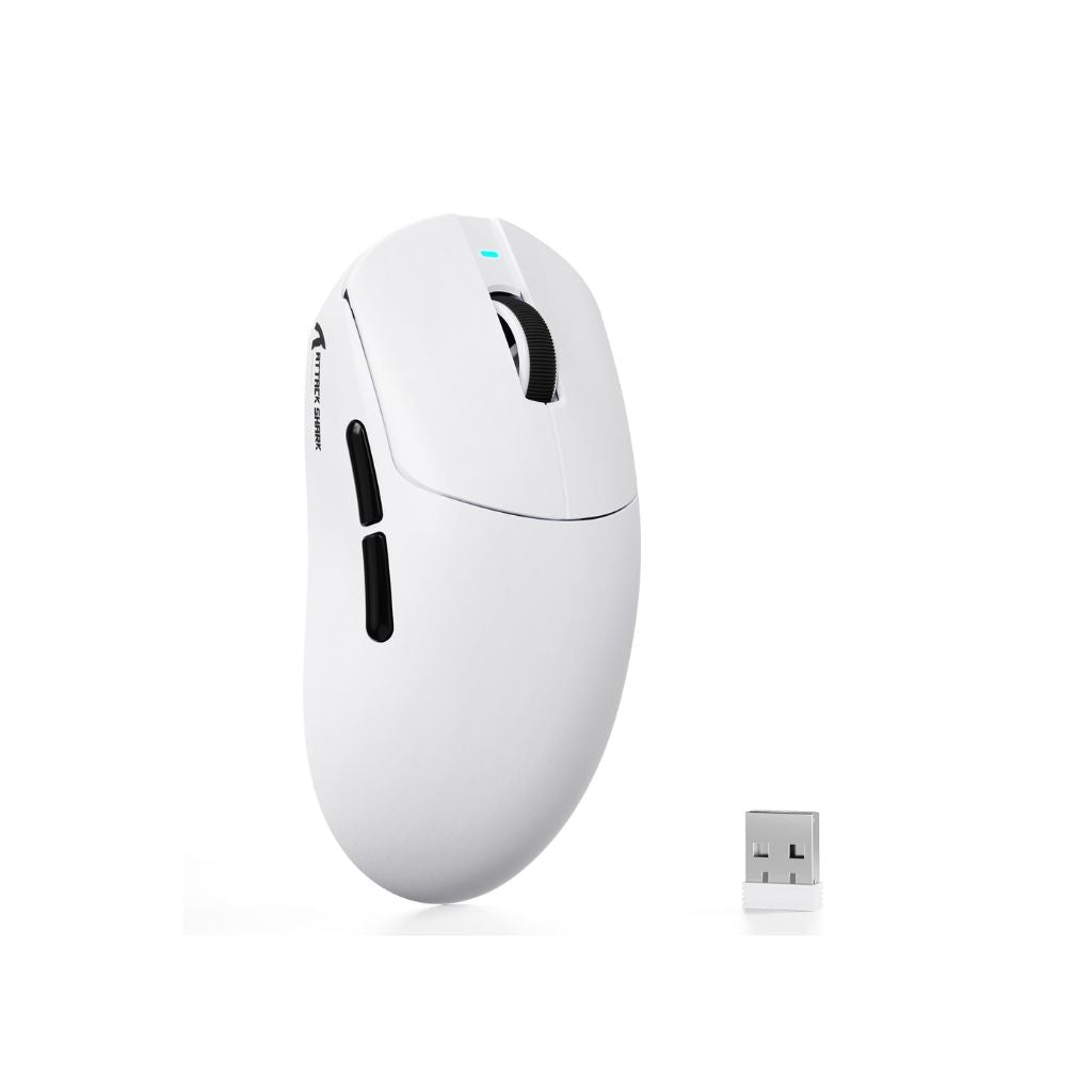 ATTACK SHARK X8 Ultra Tri-mode Wireless Gaming Mouse | White