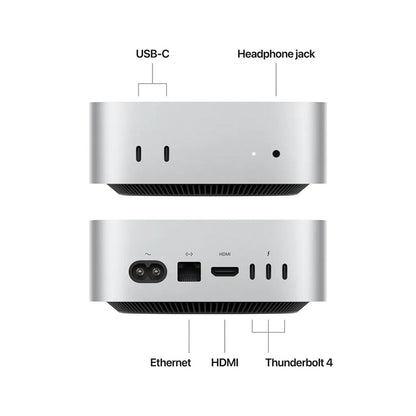 Apple Mac Mini MU9D3AB/A | A3238 | M4 Chip (10 Core) | RAM 16GB | SSD 256GB | GPU 10‑core | MacOS Sequoia