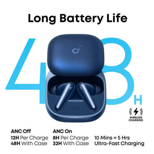 Anker soundcore Liberty 5 Noise-Cancelling Earbuds | Blue
