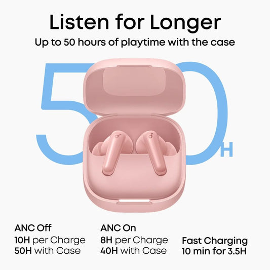 Anker Soundcore R60i NC Wireless Earbuds | Pink