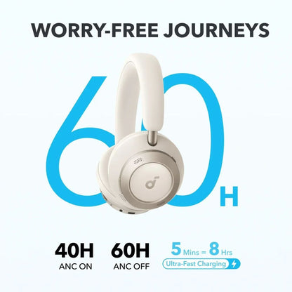 Anker soundcore Space One Pro FlexiCurve Over-Ear Headphone | White