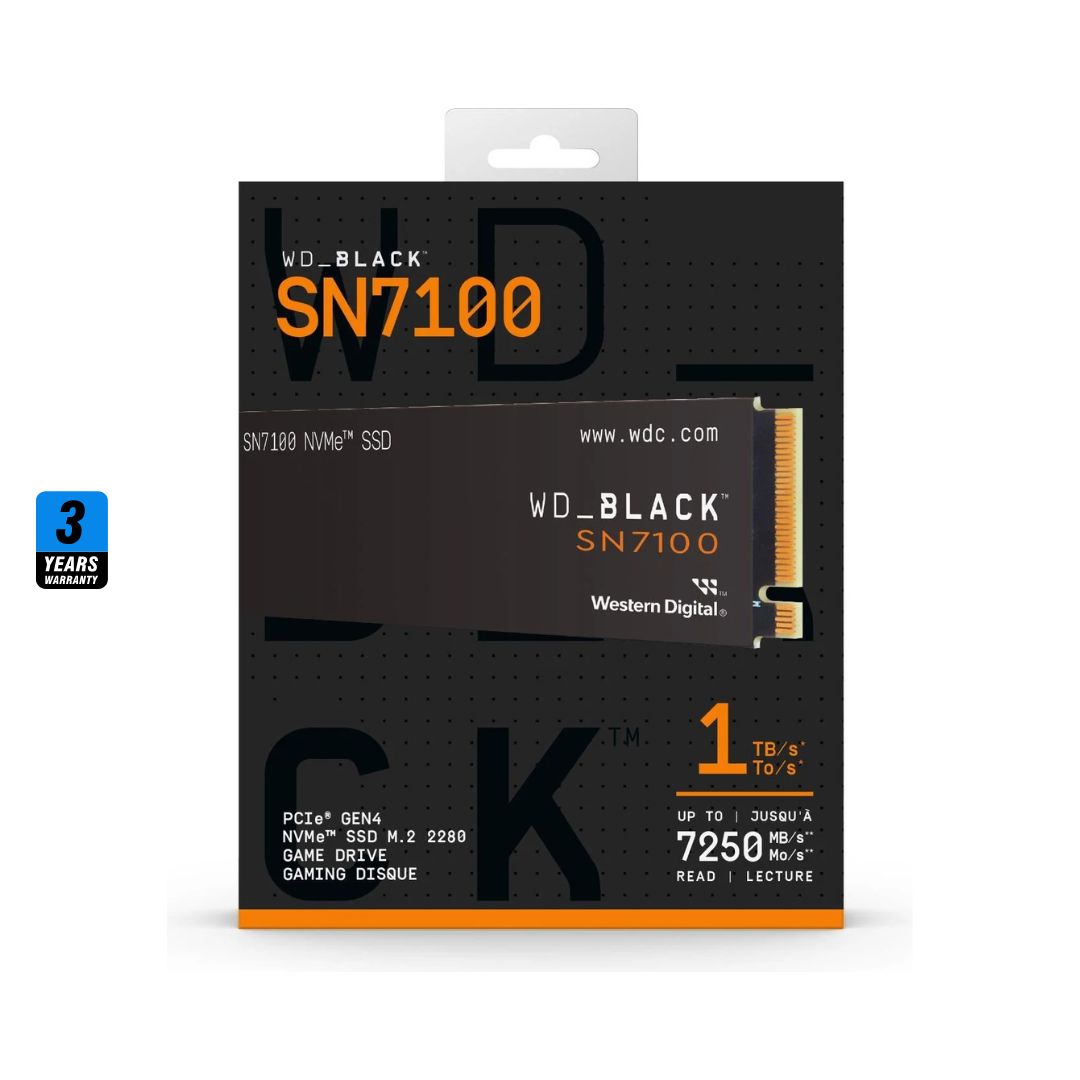WD BLACK SN7100 1TB | 7250MB/s M.2 NVME | PCIe 4.0