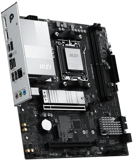 MSI PRO B850M-G Gaming Motherboard | AMD AM5 | DDR5 8200+ OC | PCIe 5.0 x16 | Dual M.2 | 5GbE LAN | USB 5Gbps | Micro-ATX