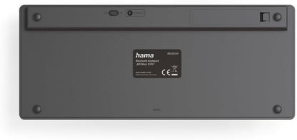 Hama KEY4ALL X510 Bluetooth Keyboard | Black | Compact | QWERTY US Layout | 78 Keys | Scissor Mechanism | for iOS | Android and Windows