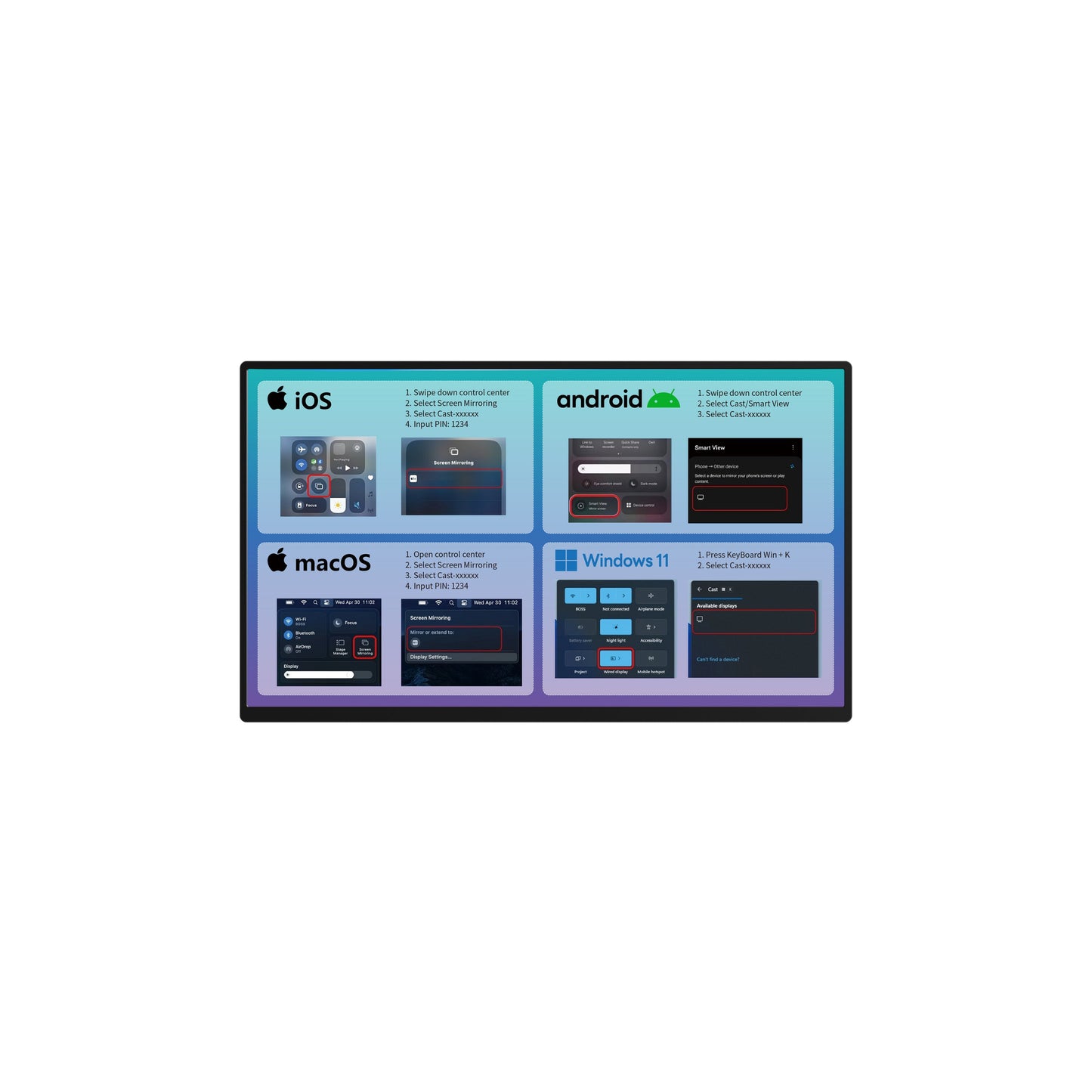 Avetron LCD Monitor 18.5" | FHD 1920×1080 | IPS Panel | 60Hz Refresh Rate | 5ms Response Time | LED Backlight | LVDS Interface | Wide Temperature Range (Requires External Power Supply)