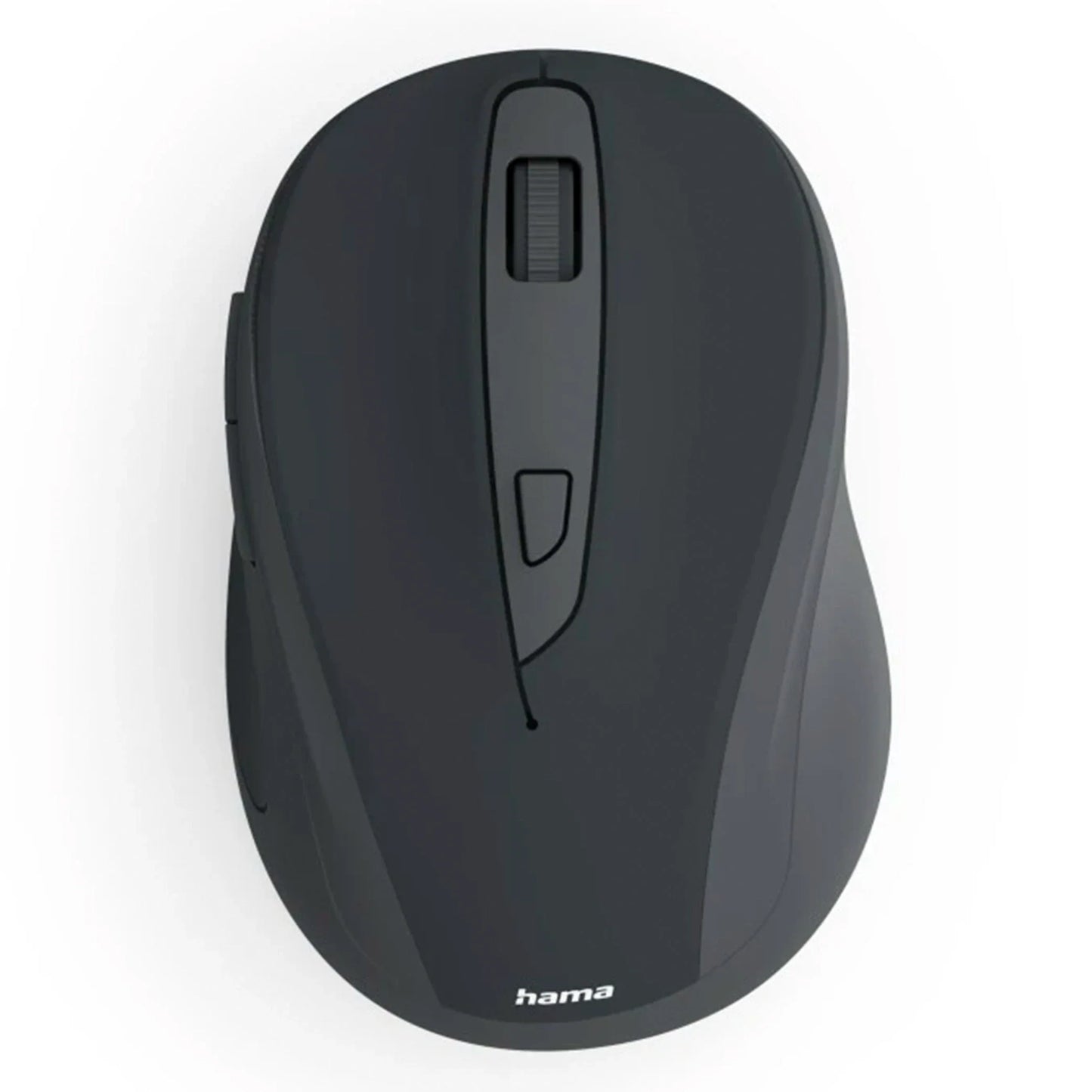 Hama WM-400 Wireless Ergonomic Mouse | 6-Button Optical Quiet Mouse with 2.4 GHz RF | Adjustable DPI | Stowable USB-A Receiver & Eco-Friendly Design