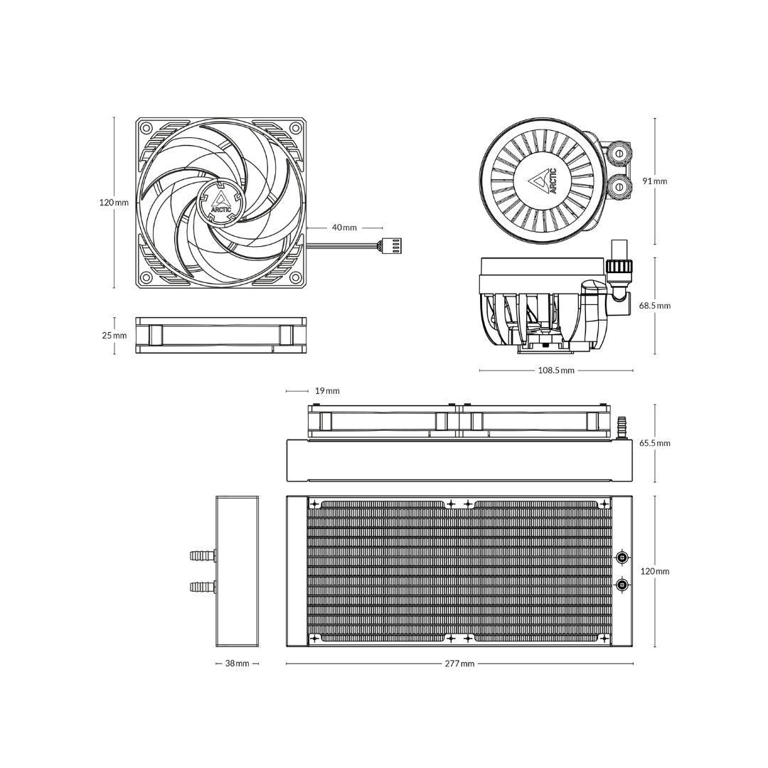 Arctic Liquid Freezer III 240 | Black