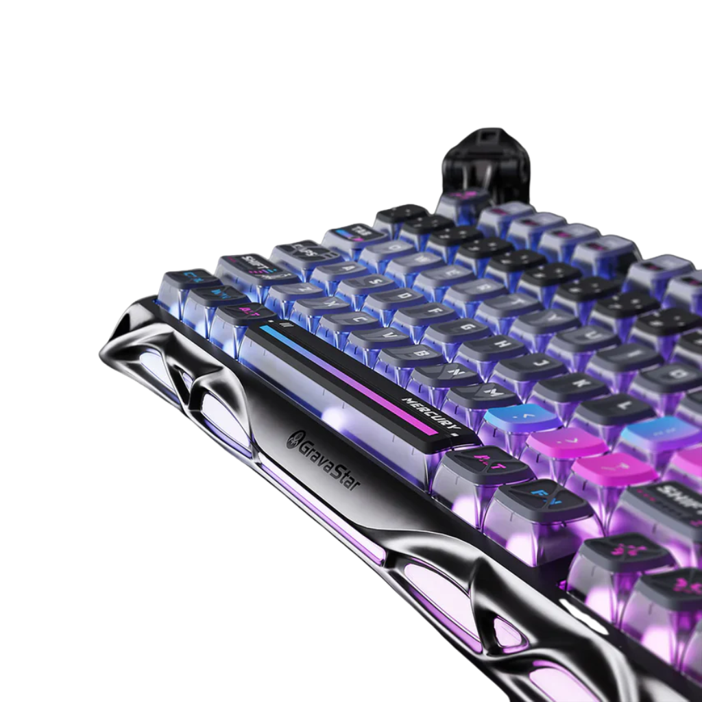 Gravastar Mercury K1 Pro Special Edition CBLK-CN Gaming Keyboard | Cyberpunk