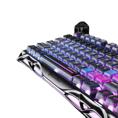 Gravastar Mercury K1 Pro Special Edition CBLK-CN Gaming Keyboard | Cyberpunk